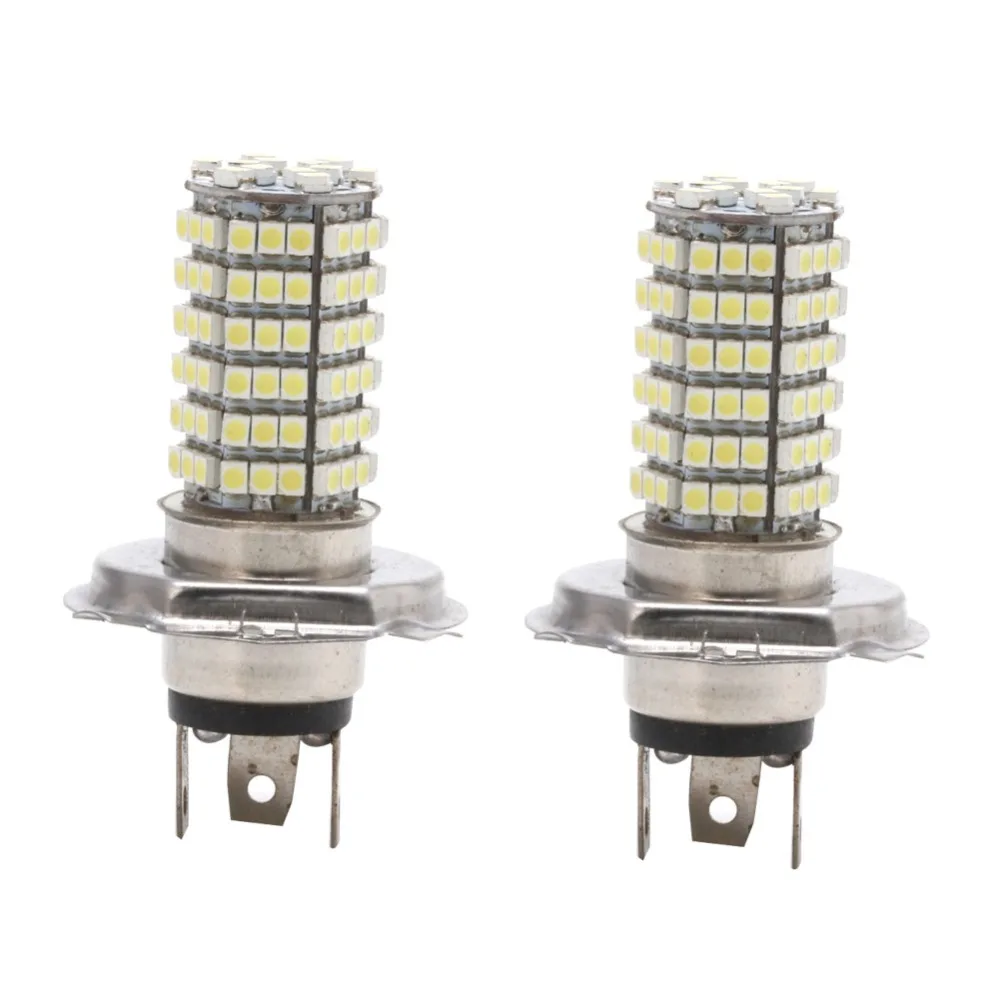 1 x 12V H4 3528 120 SMD LED Fog Headlights Light Bulb High Low Beam Lamp Head Car Accessories 