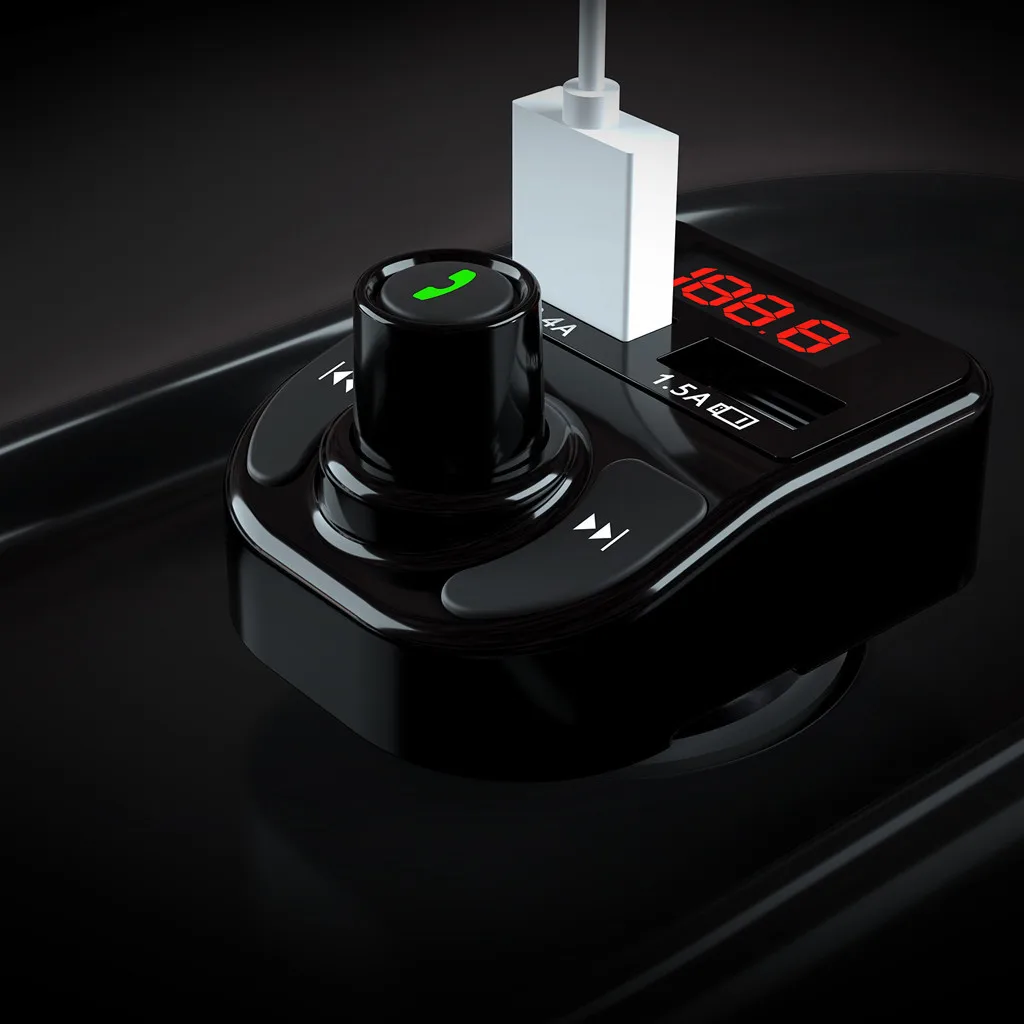 Автомобильный прикуриватель Bluetooth fm-передатчик MP3-плеер полночастотная Беспроводная передача радио адаптер Комплект Usb зарядное устройство# Zer