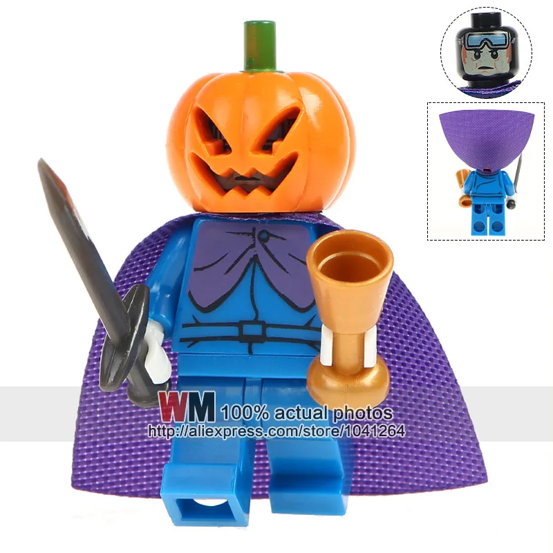 

Single Sale Halloween Horror Movie Queen Akasha Jack Skellington Jeepers Pumpkin Man Building Blocks Children Gift Toys PG8080