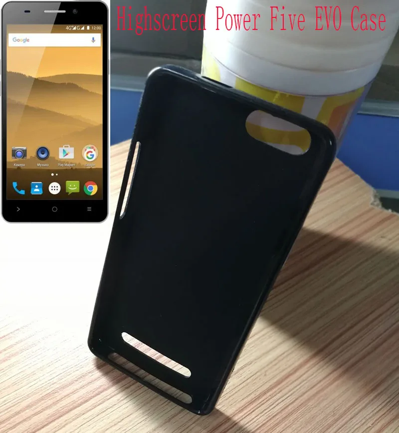 

Phone case fundas back cover for Highscreen Power Five EVO smartphone cases soft TPU matte pudding gel silicone cover funda