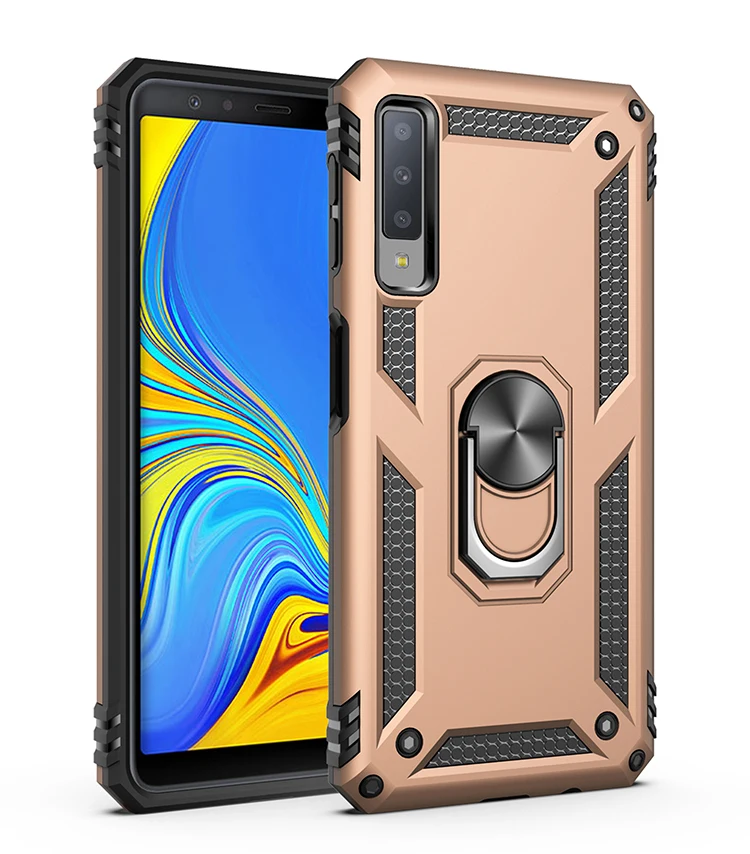 Luxury Armor Soft Shockproof Silicone Bumper with Metal Ring