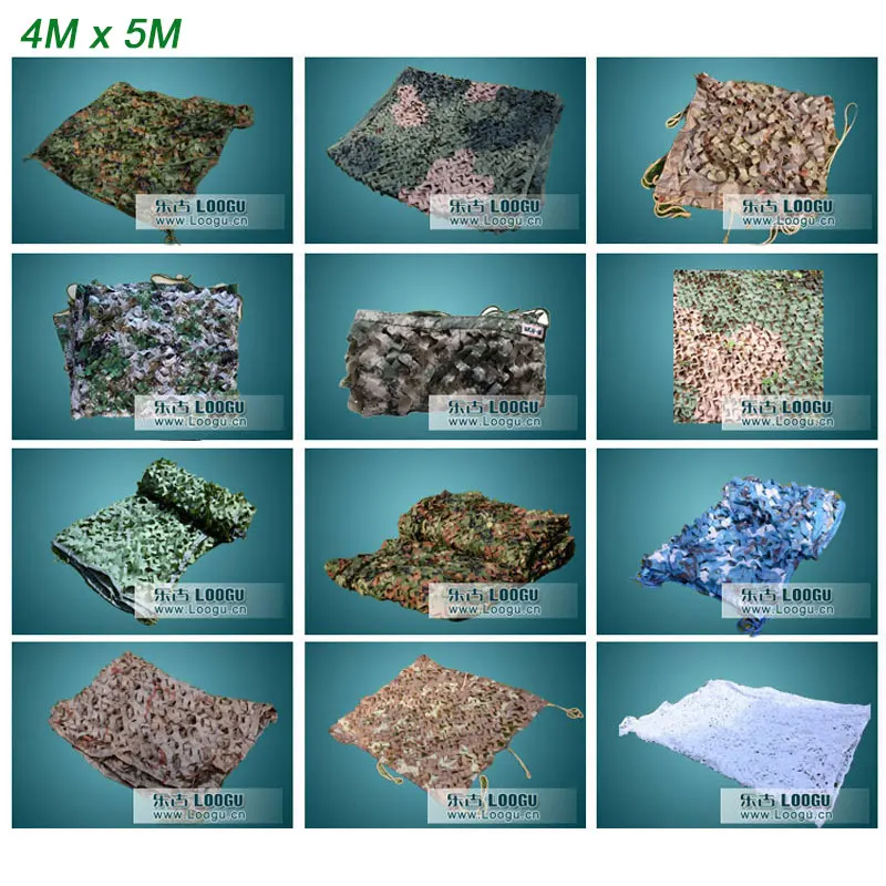 4 M x 5 M Woodland Camo Filet Armée Militaire Camo Net Jungle Abri du