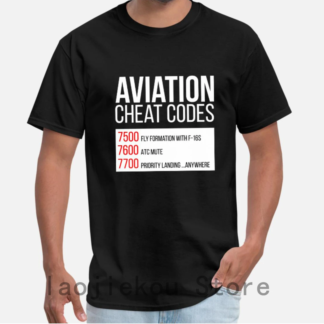 

2019 Summer Funny Print Men T shirt Women Cool T-Shirts aviation cheat codes tshirt for pilots shirts Unisex New Fashion tshirt