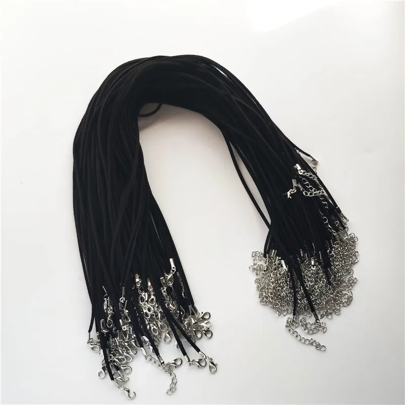 10 шт. замшевые веревки для украшений сделай сам 2 мм|Ожерелья с подвеской| |