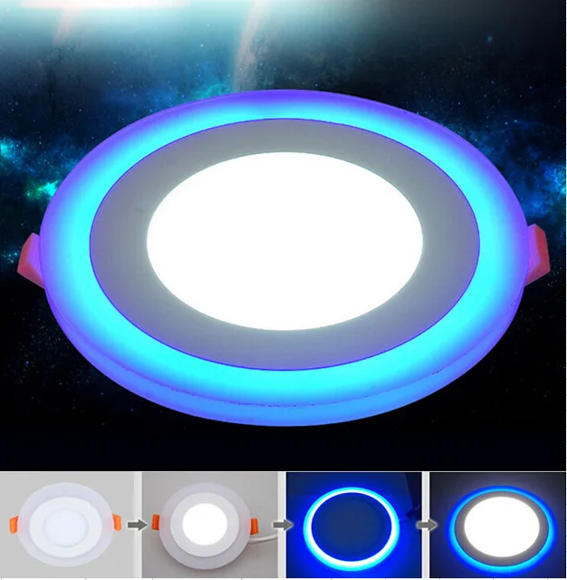 

New Design Round LED Panel Downlight 6W 9W 18W 24W 3 Model LED Panel Lights AC85-265V Recessed Ceiling Painel Lights