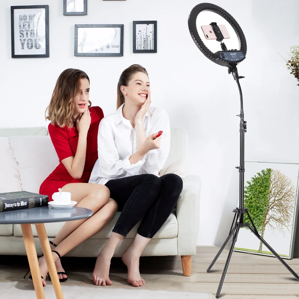 Neewer 14 inch Outer Dimmable Bi Color LED Ring Lightin Photographic Lighting from Consumer