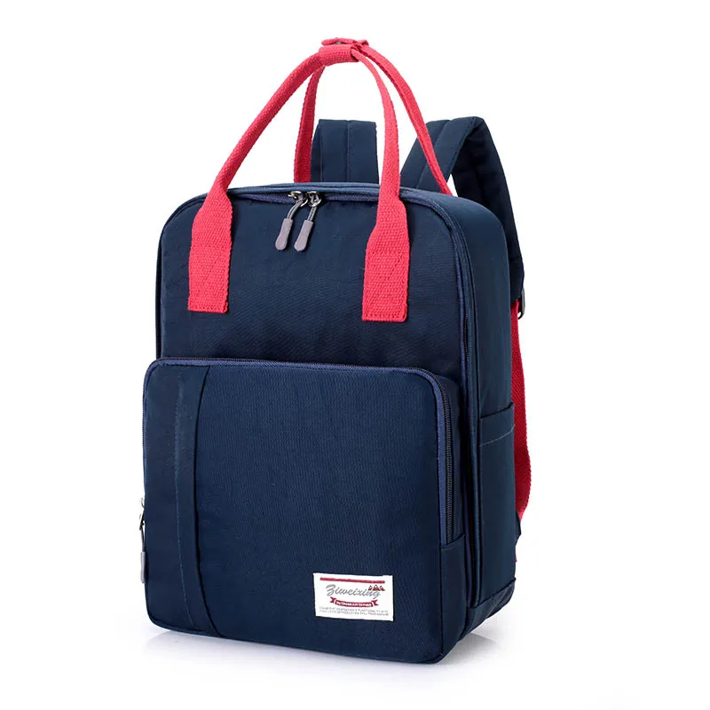 Популярный брендовый рюкзак для женщин, школьные сумки для колледжа, студенческий водонепроницаемый Оксфорд Модный Большой Вместительный однотонный рюкзак