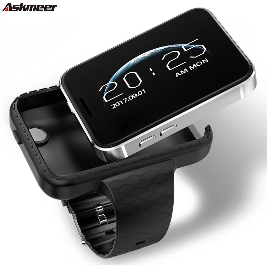 

ASKMEER Smart Watch DM98 I5S 2.2 Inch Support Music SIM Card TF Card Recording Driving MTK2502 Smartwatch for IOS Android Phone