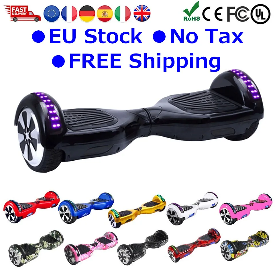 Europe Stock Hoverboard 6.5 Inch Self Balancing Scooter Electric Skateboard Electric Board Balance Board Trotinette Lectrique Europe Stock Hoverboard 6.5 Inch Self Balancing Scooter Electric Skateboard Electric Board Balance Board Trotinette Lectrique
