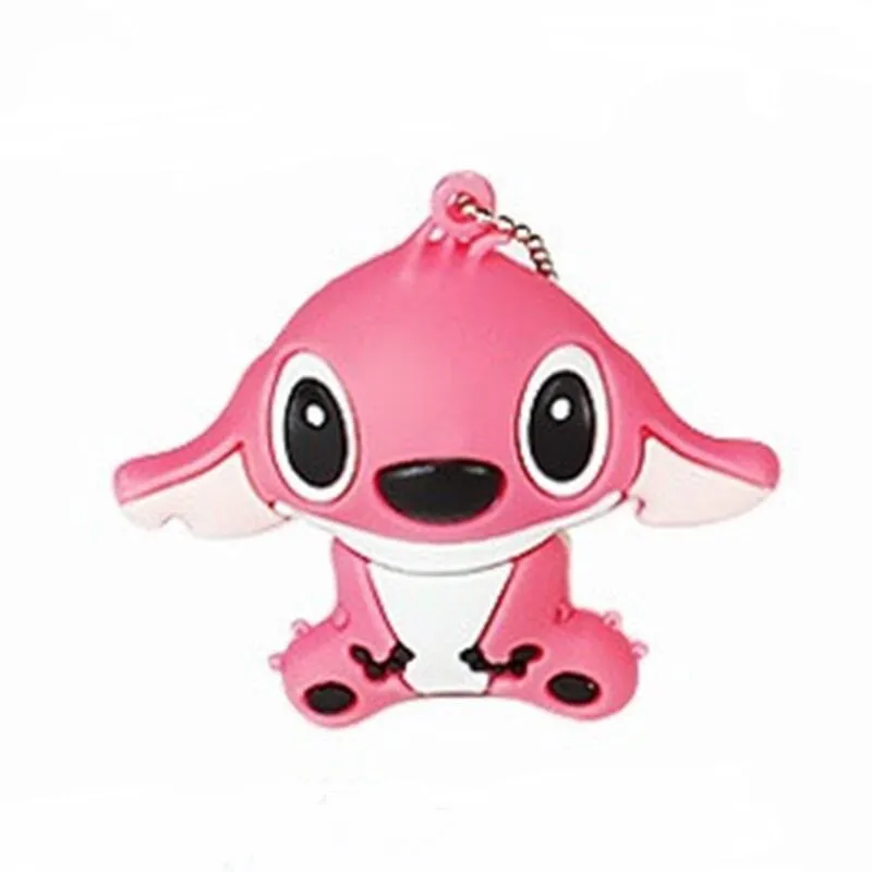 new USB flash drive 128gb cute animal cartoon USB 2.0 4GB 8GB pen drive 16GB 32GB 64GB creative Pendrive usb memory stick Stitch - Цвет: 4