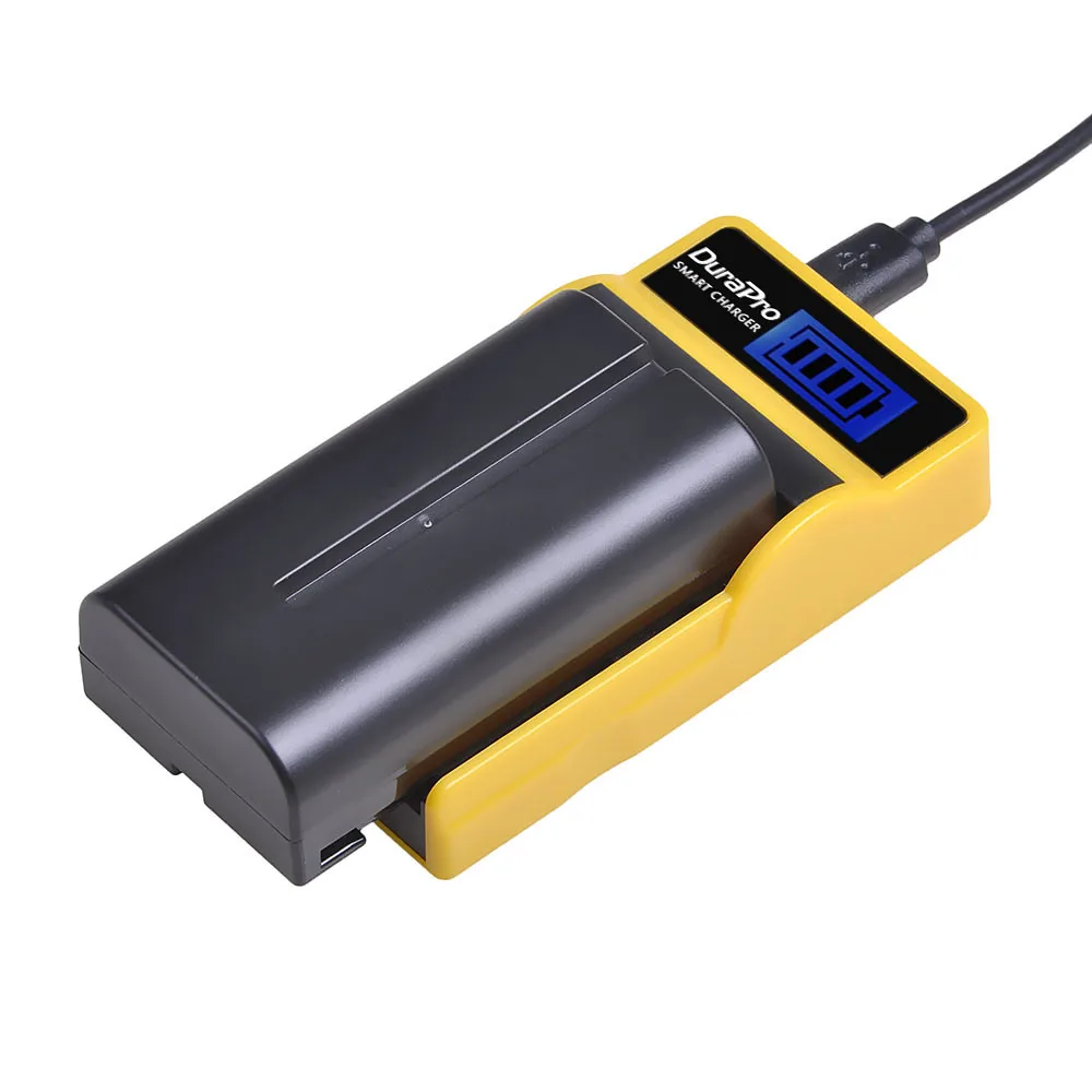 

DuraPro 1PC 2600mAH NP-F550 NP-F570 Camera Battery + LCD USB Charger for Sony NP-F330 NP-F530 NP-F570 NP-F730 NP-F750 CCD-RV100