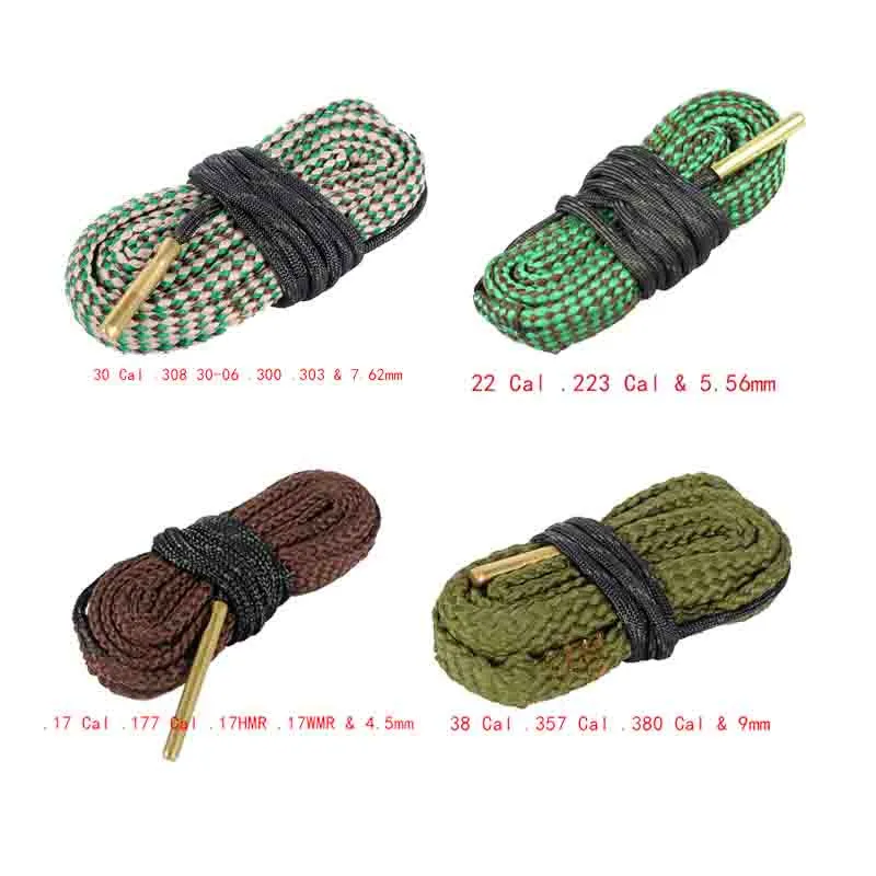 

Gun Hunting Bore Cleaner Snake.22 Cal .223 Cal.38 Cal & 5.56mm,7.62mm 4.5mm 12GA Rifle Cleaning Kit Barrel Calibre Snake Rope