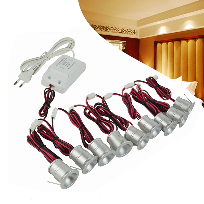 

Mini LED Downlight Dimmable Plafon LED Recessed Ceiling Spot Light Fixture 1W Set Home Bathroom Cabinet Lighting Bulb Lamp Kit