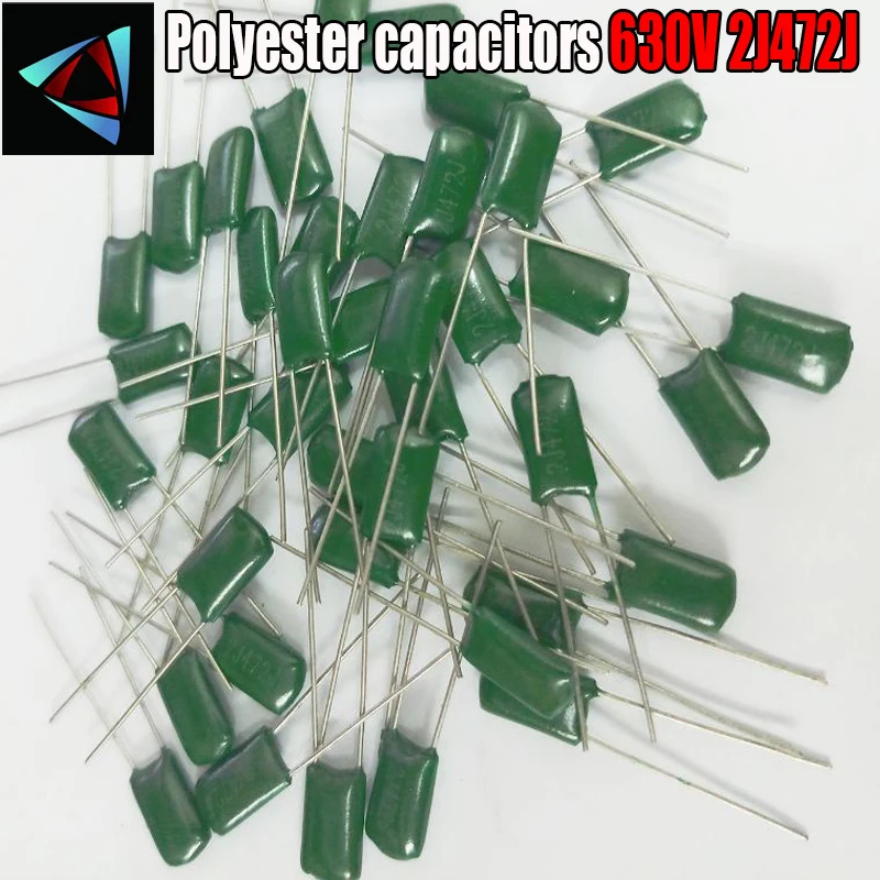 40pcs Mylar Film Capacitor 630V 2J472J 4700pF 4.7nF 2J472