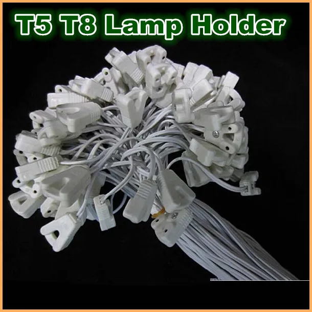 T8 T5 Tube Lamp Holder Socket Fittings with Cables lightbox lamp line
