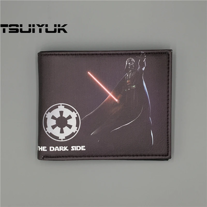 

New Movie Star Wars Darth Vader Character Logo wallets leather men's wallet with business card holder carteras hombre billeteras
