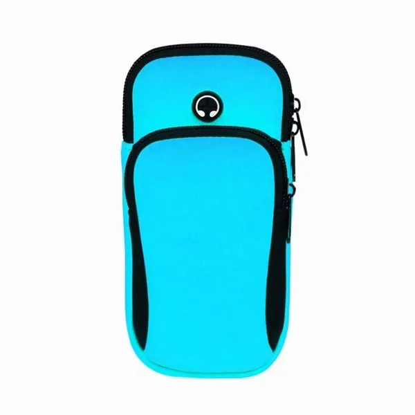 Камуфляж Водонепроницаемый 6 дюймов наручный ремешок для мобильного телефона ремешок сумка для занятий спортом на открытом воздухе Бег чехол для телефона на руку держателем на руку для iphone - Цвет: blue