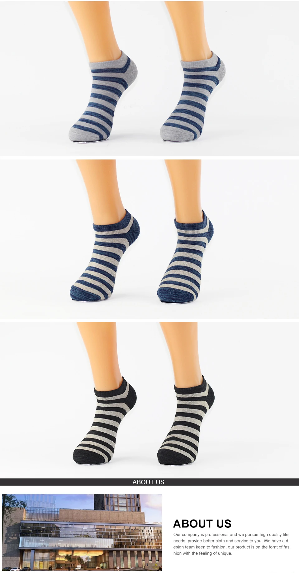 Fashion Striped Male Socks