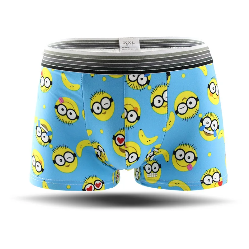 Sexy Ice Silk Underwear Men Lovely Cartoon Print Boxer Shorts Homme Male  Comfortable Underpants Men's Boxers Breathable Panties - Boxers - AliExpress