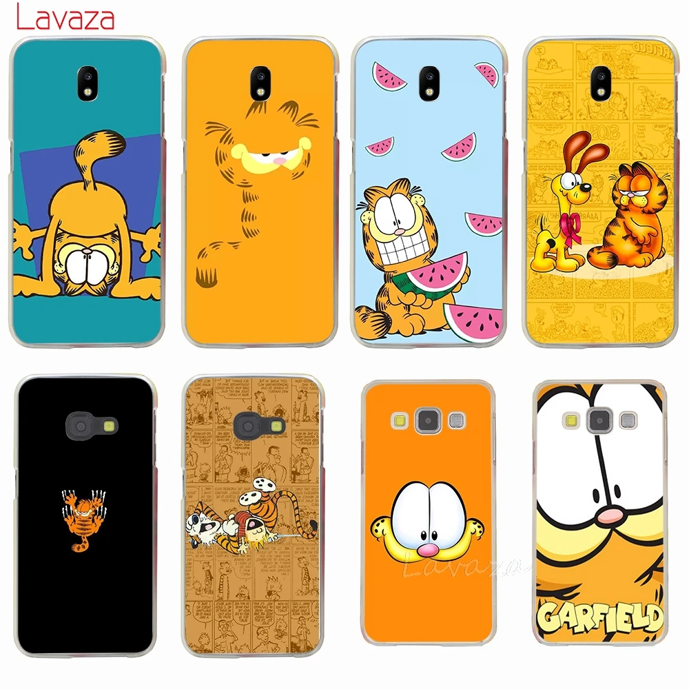 

Lavaza Cute Garfield Comic desig Hard Phone Case for Samsung Galaxy J6 J7 J1 J2 J3 J5 2015 2016 2017 Prime Cover Cases