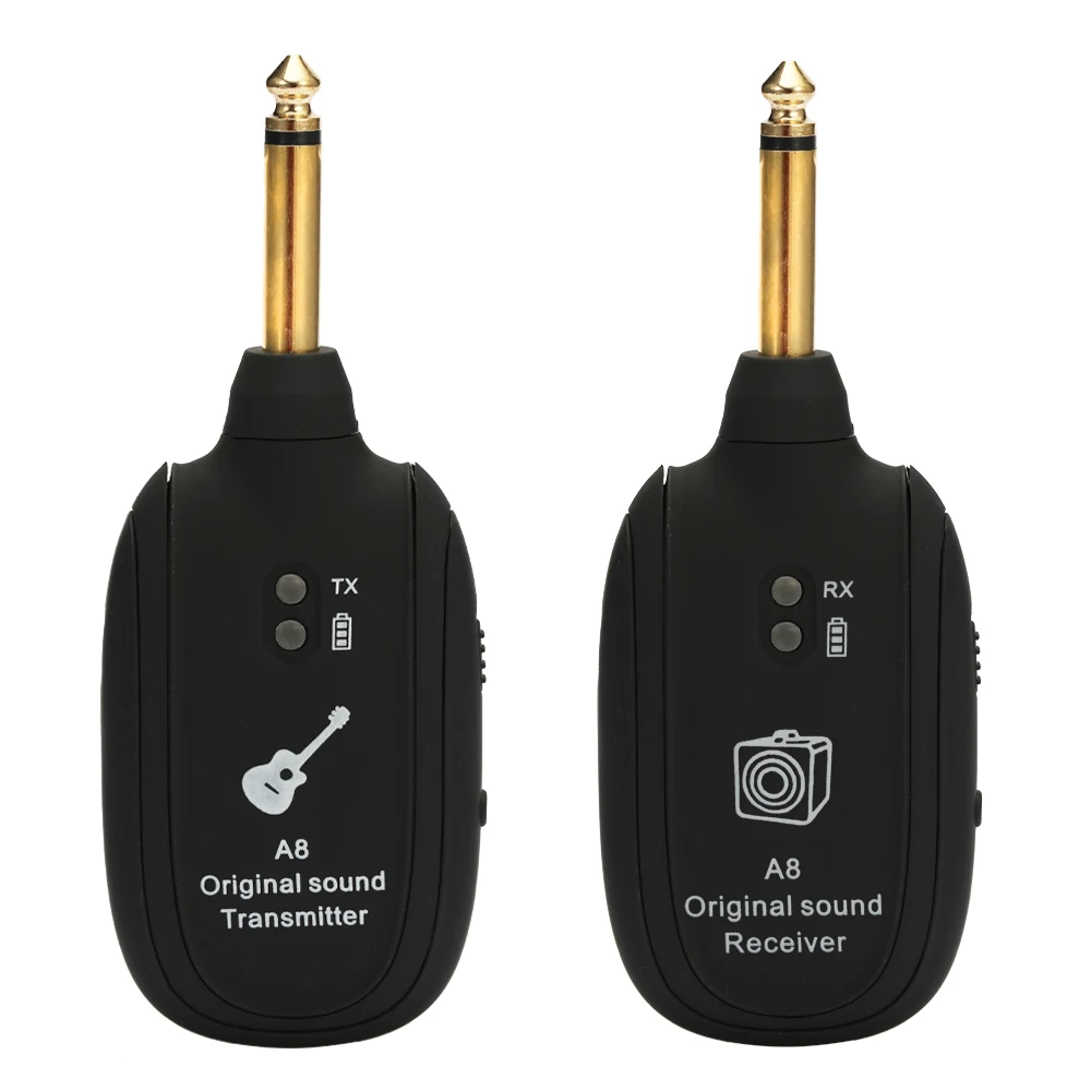 

A8 UHF Wireless Guitar Transmitter Receiver Set 730mhz 50M Range Guitar Wireless Transmitter for Electric Guitars Bass Violin