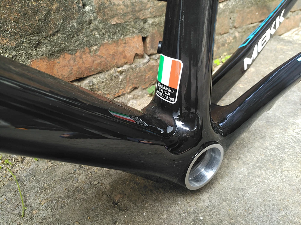 Perfect Original Italy MK full carbon 56cm road bicycle frame with headset handle bar seat post 9 Perfect Original Italy MK full carbon 56cm road bicycle frame with headset handle bar seat post 9