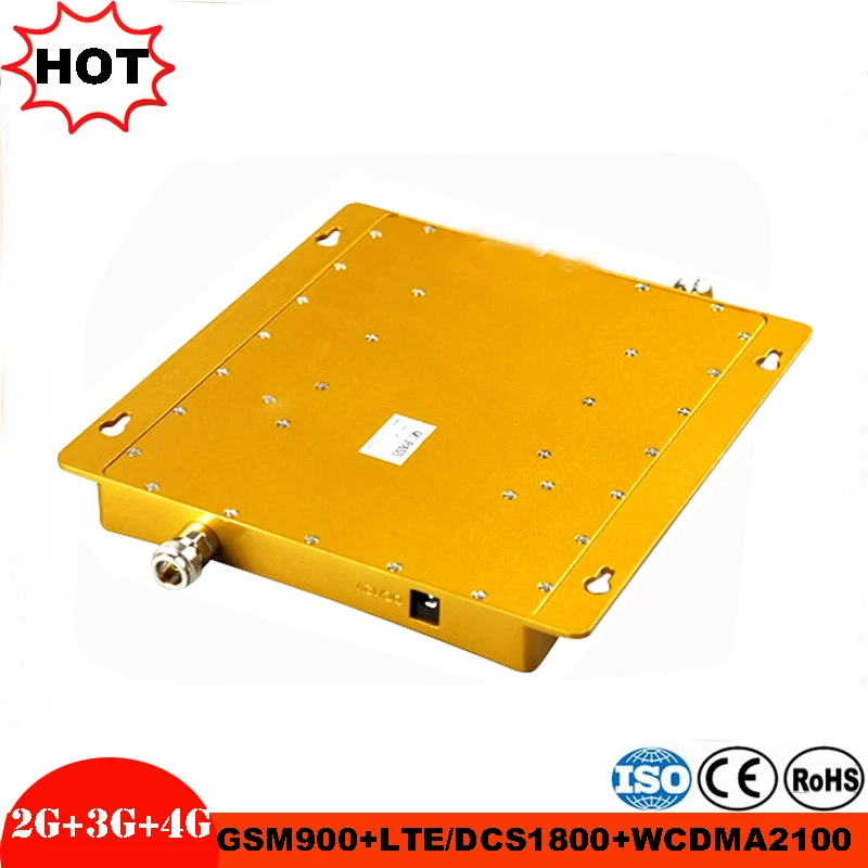 Gain 70dB 2G 3G 4G Tri Band Cellular Signal Booster GSM Repeater 900MHz+DCS LTE 1800MHz+WCDMA UMTS 2100MHz amplifier with LCD (8)