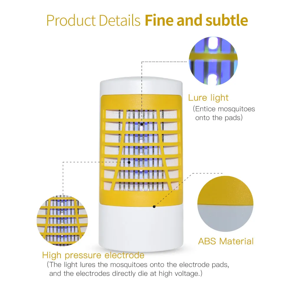 Электрический против москитов и вредителей убить светодиодный светодиодные Летающий ошибка световые ловушки открытый дом
