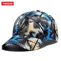 Бейсбольная кепка небесно-голубого цвета Gorra de Beisbol Мужская Женская Бейсболка Snapback s Bone 6 Панель 3D Кокосовая бейсболка с деревьями