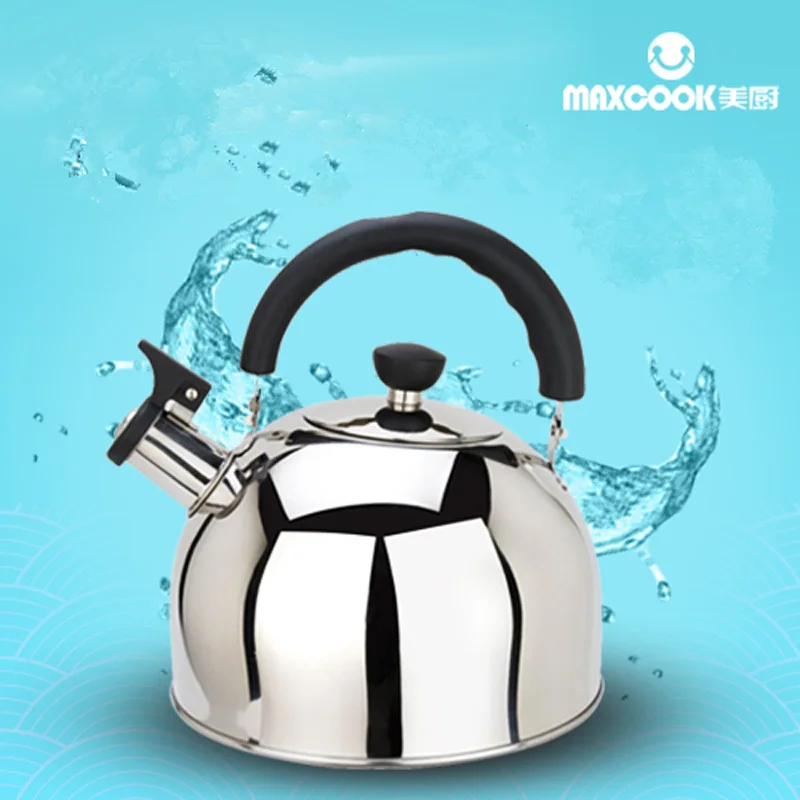 

Stainless steel kettle Gas cooker Universal thicker 5L whistling kettle beeps large teapot