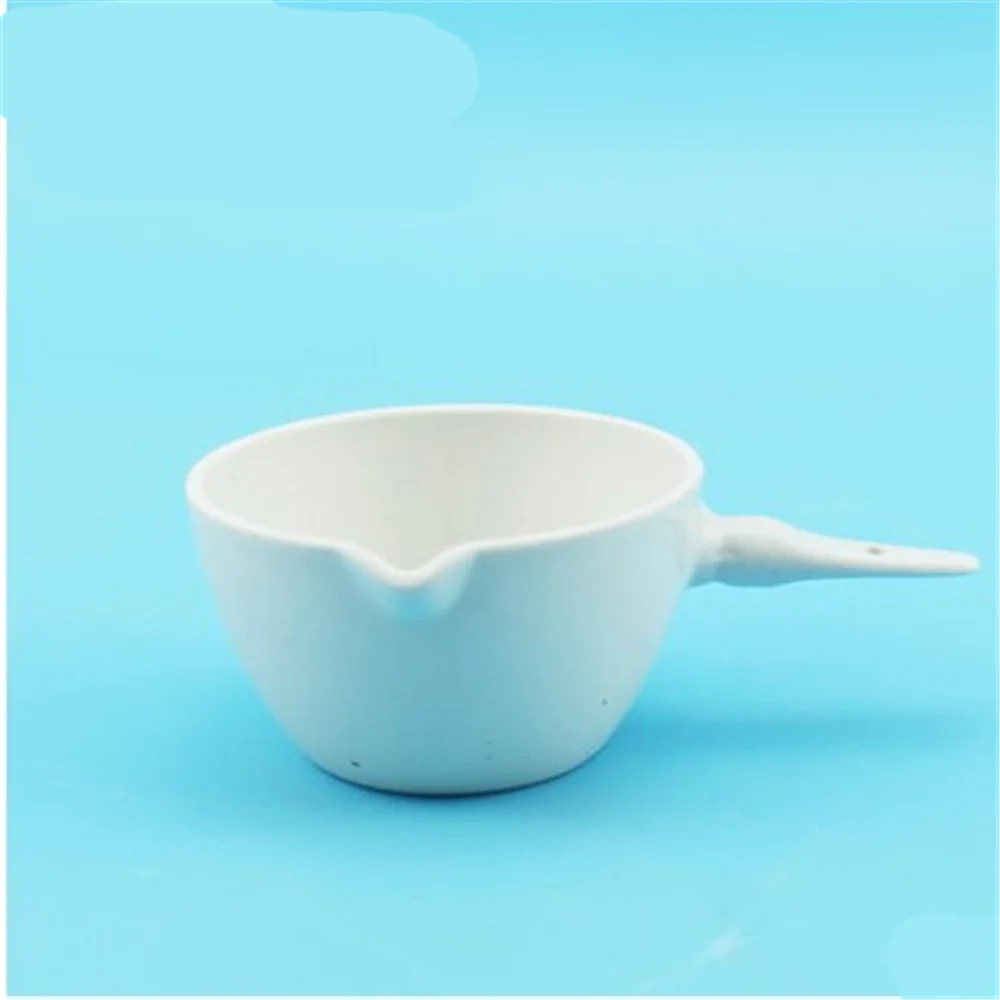

1Pc 50ml Ceramic Evaporating dish flat bottom with handle For Laboratory