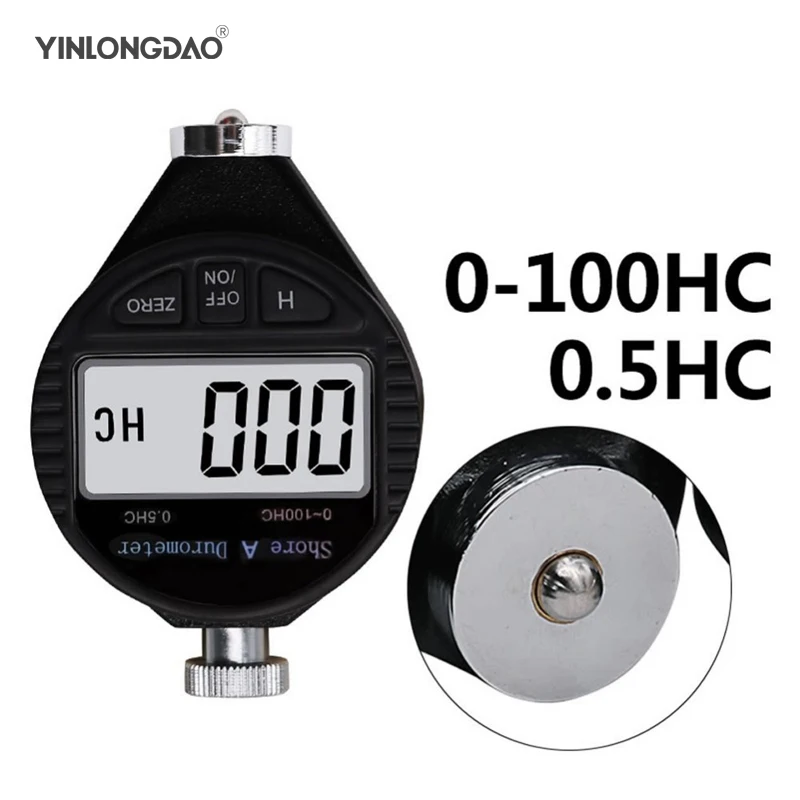

0-100H A Type C Type LCD Display Digital Shore Hardness Tester Tire For Plastic Rubber Test Tool Data Output Interface Durometer