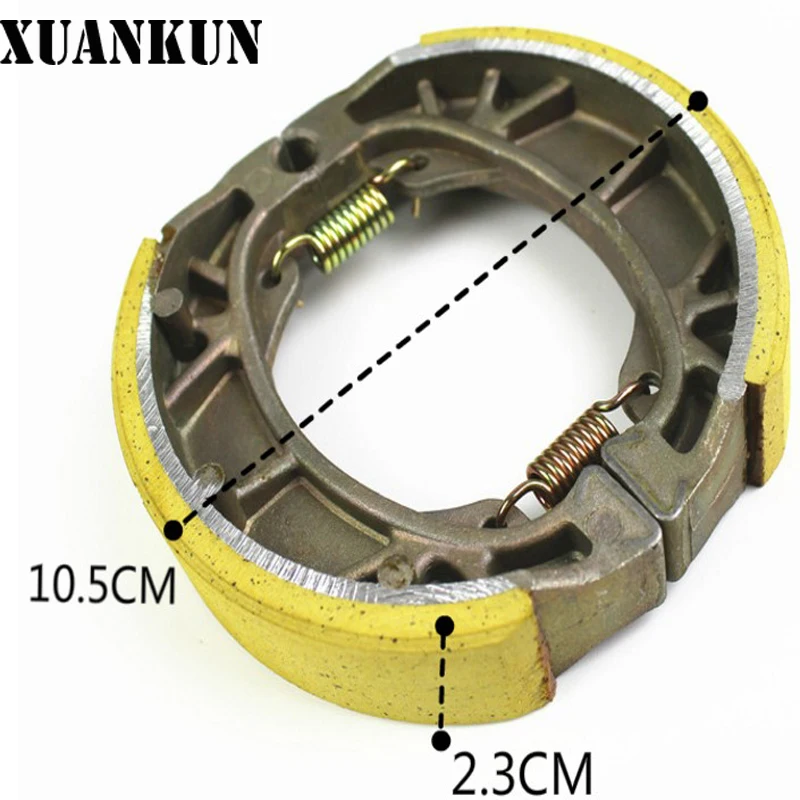 XUANKUN мотоцикл, CG125 тормозной ножной комплект электрический автомобиль 110 передние и задние барабанные тормоза кожаные Колодки тормозные