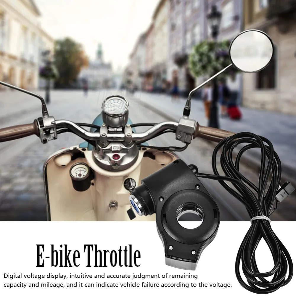 12V 99V E bike Twist Throttle Electric Bike Twist Throttle With LCD