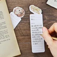 1 шт. бумажная Закладка Оптом Ящик для влюбленных букв маскирующие пигментные пятна, блестящие, ручная роспись, для гурманов, для еды, для еды, товары для еды, бумага в форме Bookmarks