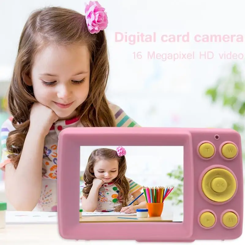 2 дюйма HD Экран детская цифровой Камера 16MP Водонепроницаемый автоматический снимать камеры видео-Рекордеры мини видеокамера с 32 Гб карта памяти SD