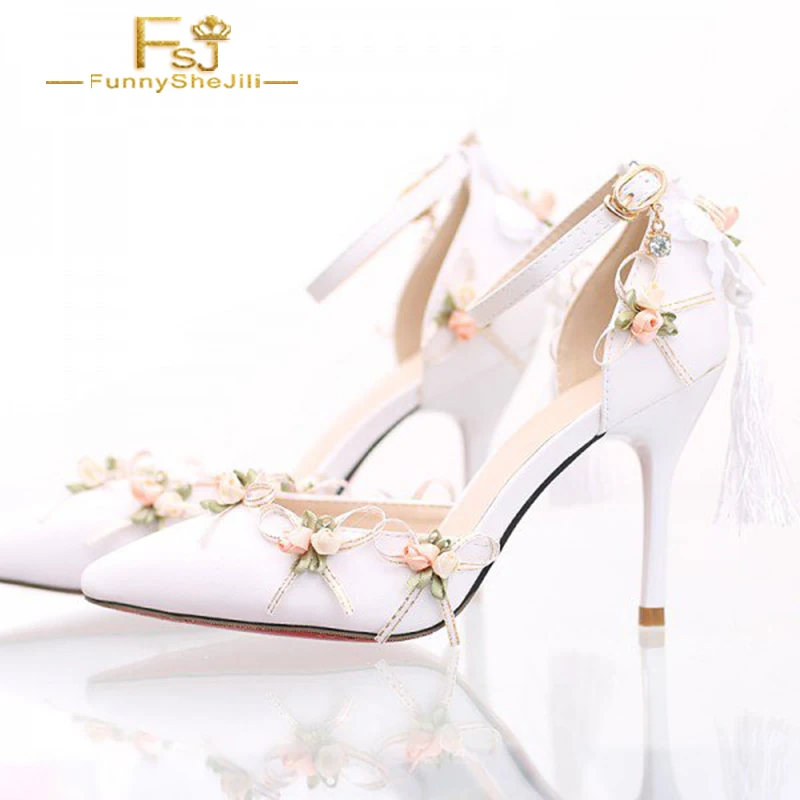 white satin wedding heels