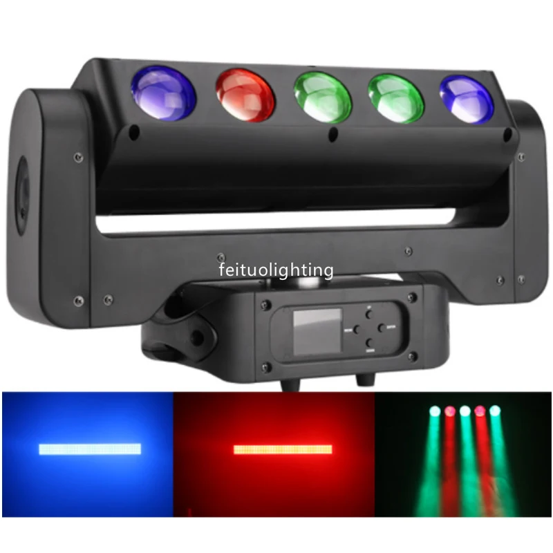 

2 шт./партия 5x40 Вт RGBW 4 в 1 Lyre светодиодный движущийся луч с 250x0,2 Вт RGB Стробоскоп вращение на 360 ° Бесконечность движущийся головной свет