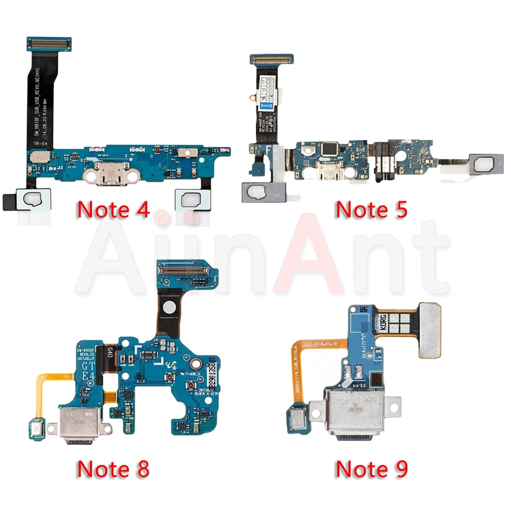 USB порт зарядное устройство док-станция разъем для зарядки гибкий кабель для samsung Galaxy Note 4 5 8 9 N910F N920F N950F N960F