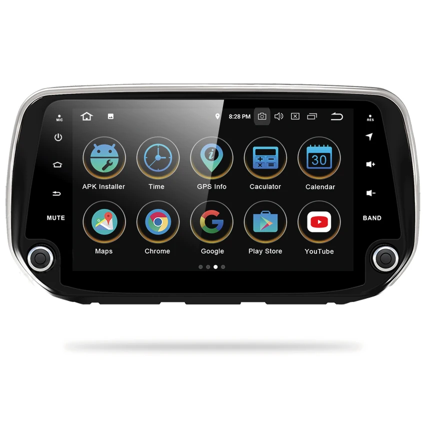 OZGQ Android 9 0 система ''IPS экран автомобильный монитор видео Радио для Hyundai santafe 2018 с