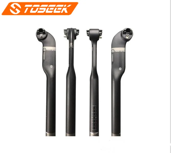 

Free ship Carbon road Mtb Bike Seatpost Carbon Bike AERO Seat post 27.2/30.8/31.6 x 400m Seattube Breaking wind toseek seat post