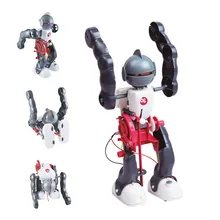DIY игрушка Акробатический робот сборки эксперимент комплект науки, электронные 3 режима roll ходить робот Развивающие игрушки для детей