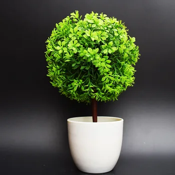 

Artificial plants potted bonsai tree ball fake tree decoration tree ball grass ball flower decorations jewelry Pachira
