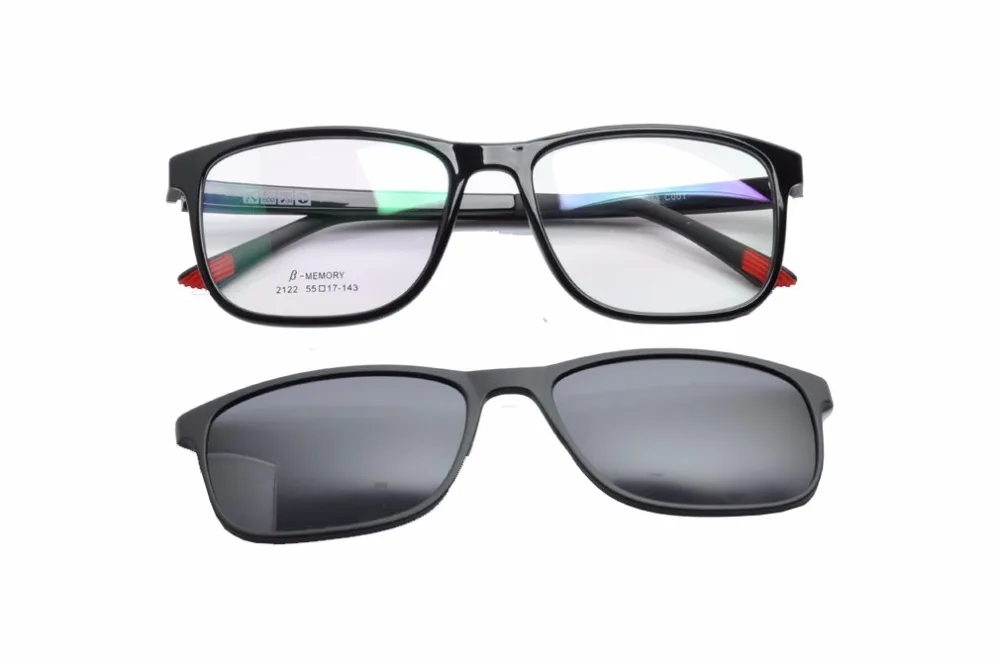 EV очки рамки солнцезащитные очки для женщин клип магнитная поляризованные близорукость поляризованные очки для вождения клип на двойного назначения EV1410
