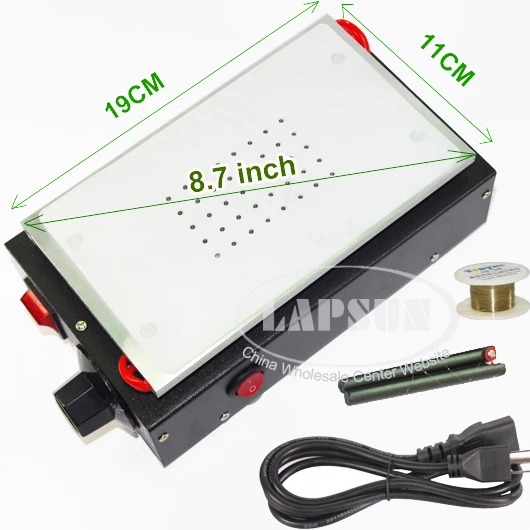

8.7" Metal Body Built-in Vacuum Pump Mobile Phone LCD Screen Separator Machine Max 8.7 inches Lens Glass Repair 948S