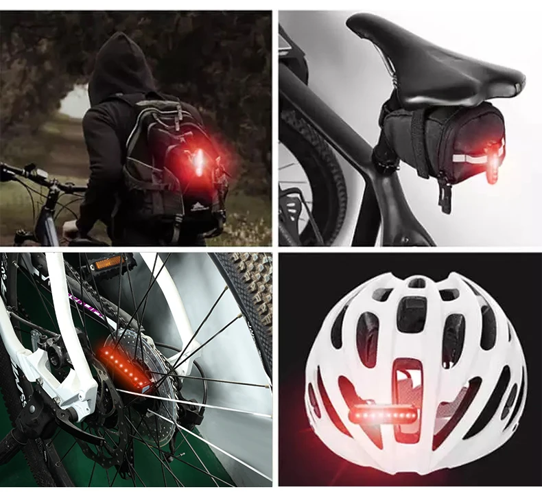 Top BOFAMES Bicycle Taillights Highlight USB Rechargeable Rainproof LED MTB Road Bike Safety Warning Rear Light Bicycle Accessories 11