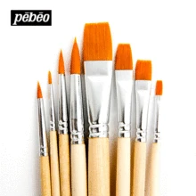Pebeo 950250C нейлоновые кисти для рисования акварелью акролическая масляная краска срочная художественная поставка 8 шт./компл