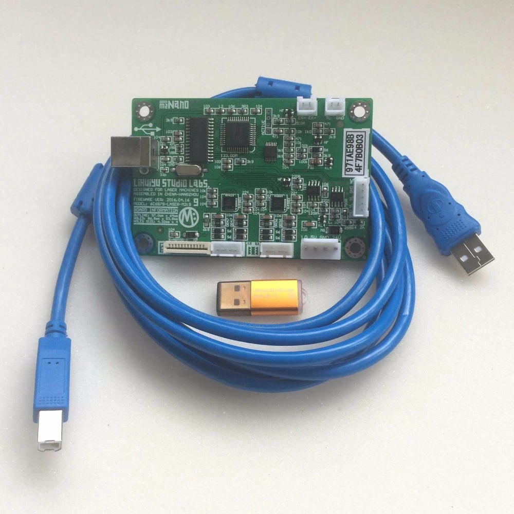 LIHUIYU M Main Board Co2 Laser Controller Engraver Cutter Dongle Panel USB