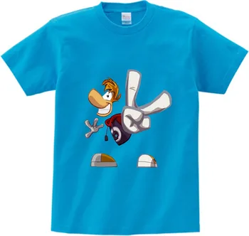 Boys and Girls Cartoon T shirt Rayman Legends Adventures Game Print T-shirt children Funny Clothes Kids Multi-color t shirt  NN 1