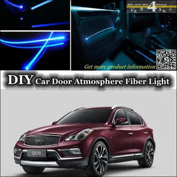 

interior Ambient Light Tuning Atmosphere Fiber Optic Band Lights For Infiniti QX50 Inside Door Panel illumination Not EL light